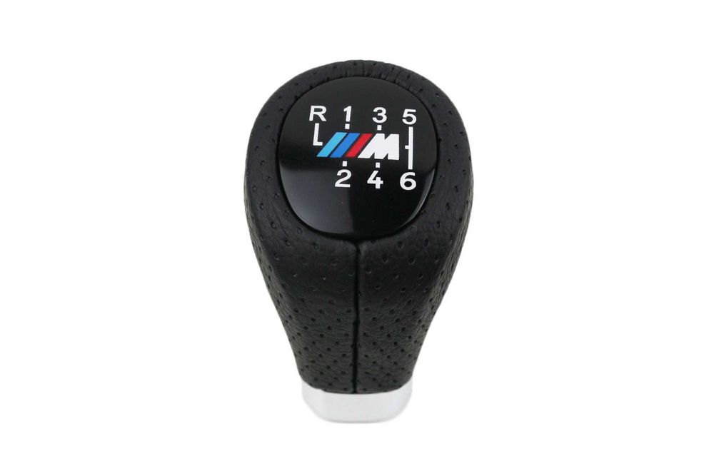 Топка скоростен лост BMW M power БМВ кожена E60 E90 E46 E80 E81 8015