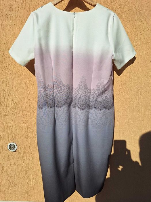 Rochie ocazie La Vian mărimea 44 - Imprimeu Floral & Degrade