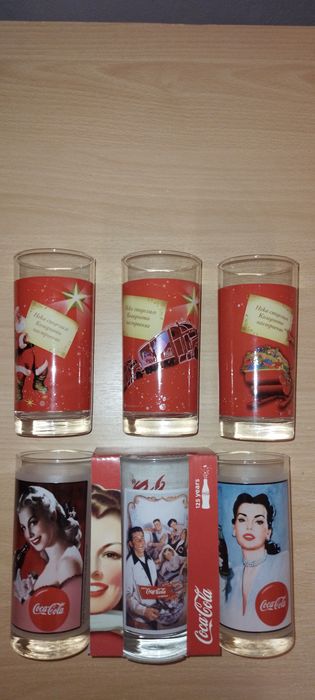 стъклени чаши Кока-Кола Cappy Rauch Savoy club Руский стандарт