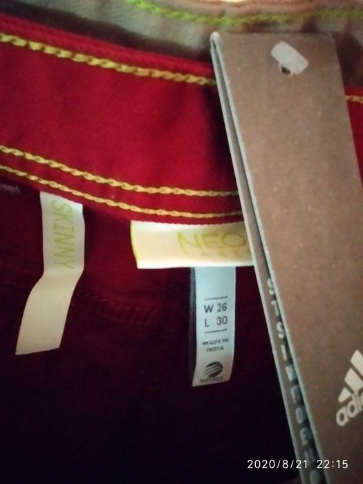 Адидас Adidas Джинсы жен размер S