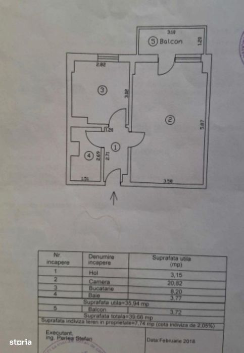Apartament 1 camere, bld. Independentei, etaj 3.