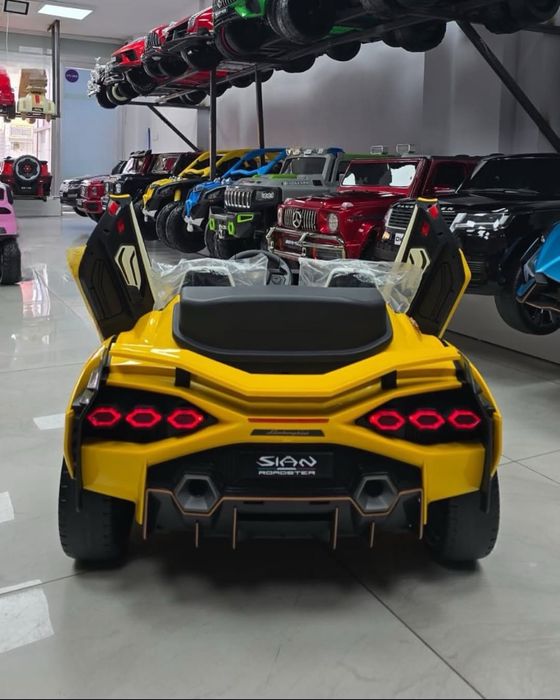 Детская машина ламборгини сиан с монитором|24вольт|двухместный