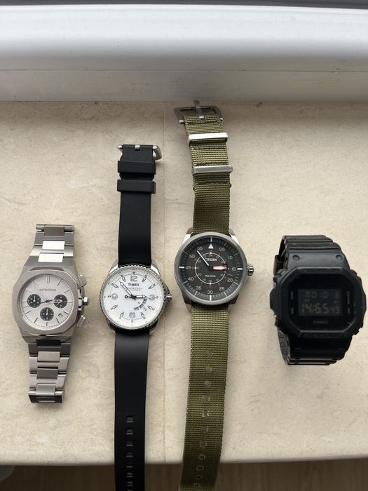 Часовници, Casio gshock, Timex, Citizen, Intention.