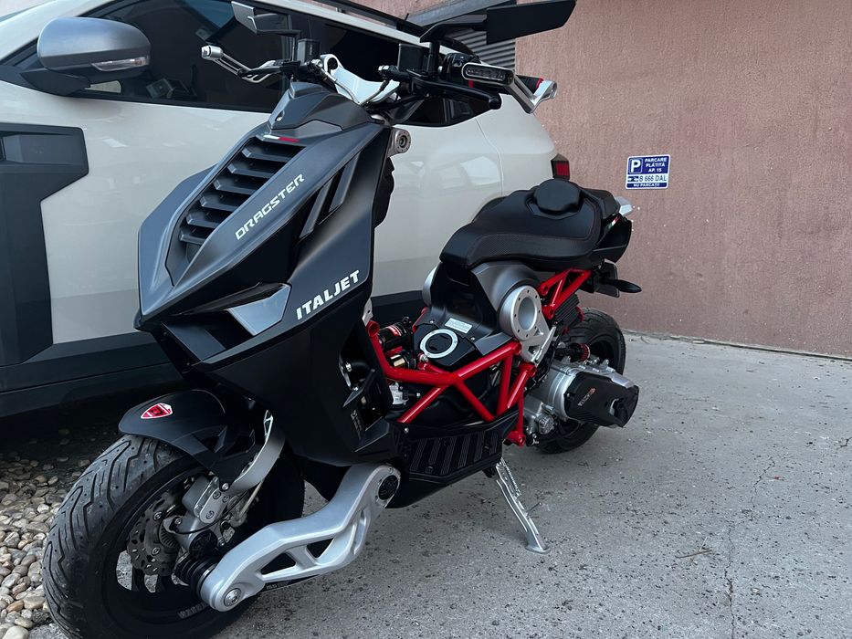 Scuter Italjet Dragster 125 Full Malossi Akrapovič Titanium,Garanție,B
