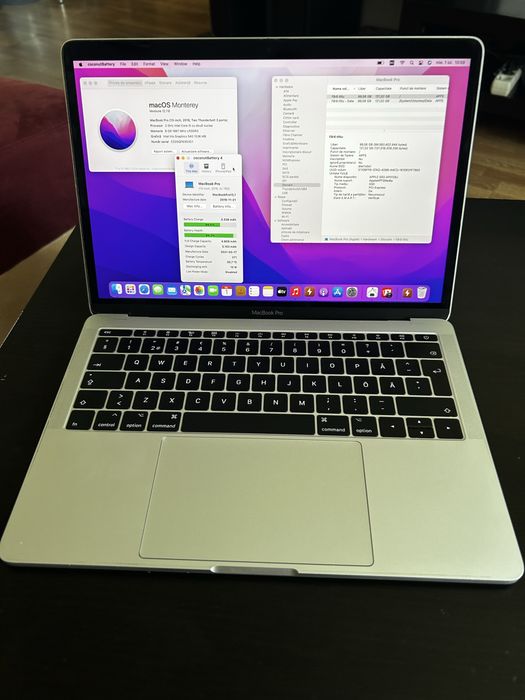 Macbook Pro 13" A1708 i5 8 GB RAM 128 GB SSD 271 cicluri