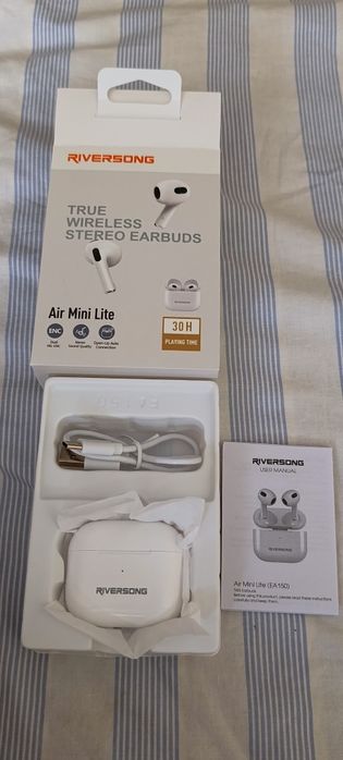 Căști Wireless Riversong Air Mini Lite (Noi/Desigilate) + Factură și Garanție Vodafone 24 de luni