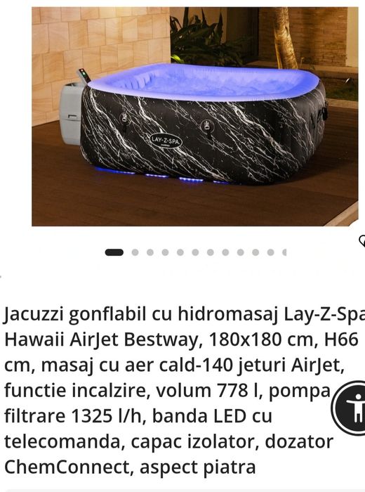 Geacuzi gonflabil.  Piscină