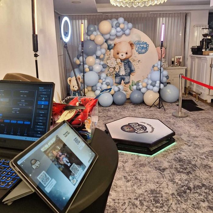 Video selfie 360°/ platforma video 360° nunta/ petrecere/ botez