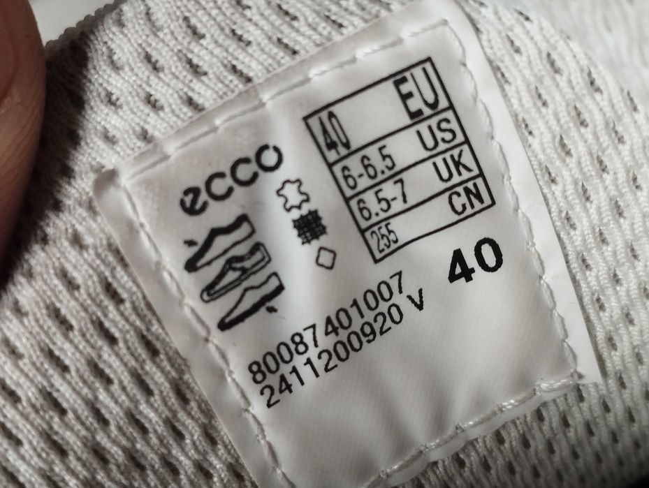 Ecco кроссовки натуральной кожи
