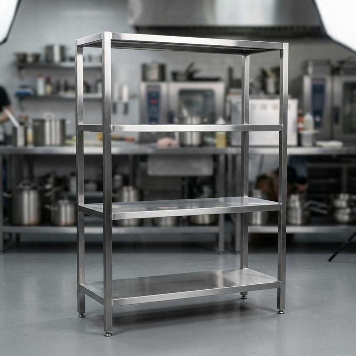 Zanglamas metall stellaj (4 qavat) / Стеллаж Нержавейка 1100х450