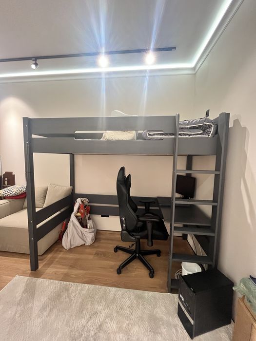 Кровать-чердак из сосны