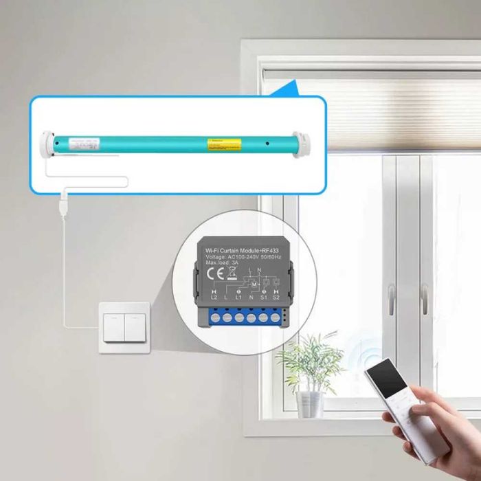 AVATTO CSM16-RF WiFi+RF модул за завеси/щори