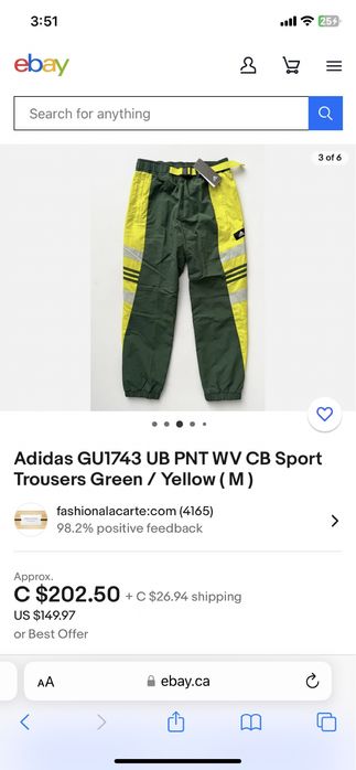 Adidas GU1743 UB PNT WV CB Sport Trousers