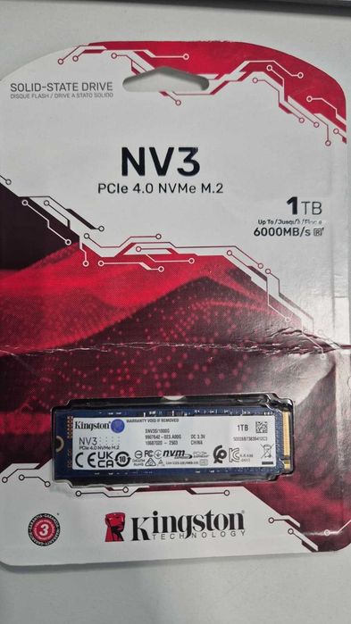 Kingston M2 NVMe SSD 1TB PCIe 4.0 - SIGILAT