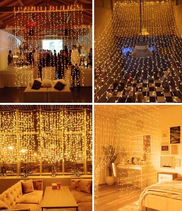 Yomistar Perdea Luminoasă 6m x 3m 600 LED-uri Luminițe