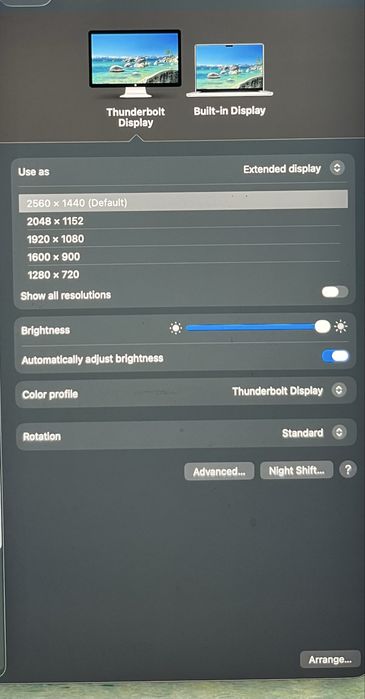 Apple Thunderbolt Display 27” A1407 + USB-C адаптер