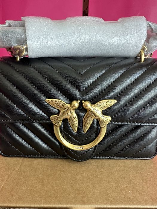 PINKO Small Chevron Love Bag One – оригинална чанта | НОВА