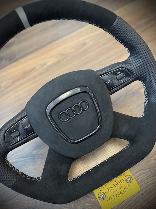 Volan piele Nappa perforata naturala Audi A4 B8 2007-2011
