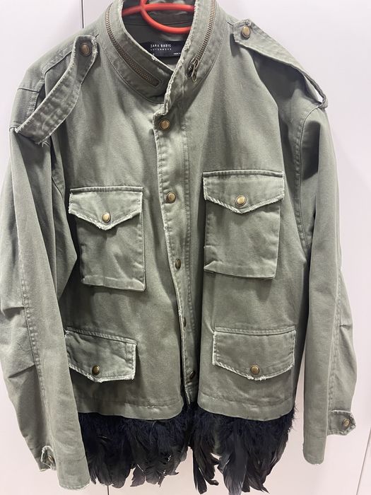 Яке Зара с естествени пера