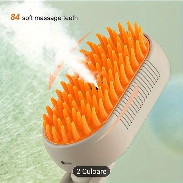 Perie cu abur pentru pisici si caini! Din silicon ideala pentru masaj