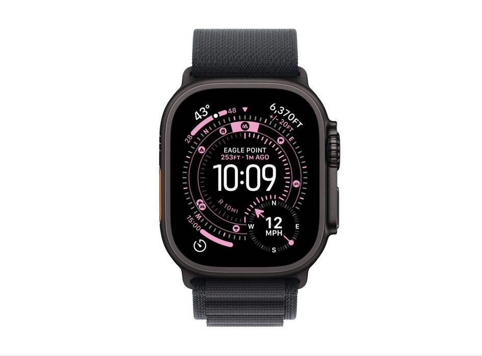 НОВ!!! Смарт часовник Apple Watch Ultra 3, GPS + Cellular, Корпус Black Titanium 49mm, Alpine Loop