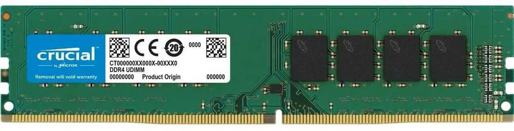 RAM 16GB 1x16gb RAM Crucial 2666Mhz DDR4 Registered ECC сървърна