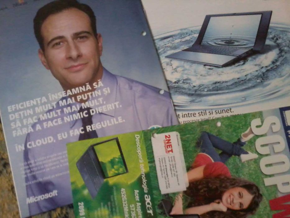 reviste ziare reclame IT vechi windows 98 XP pentium 3 duron