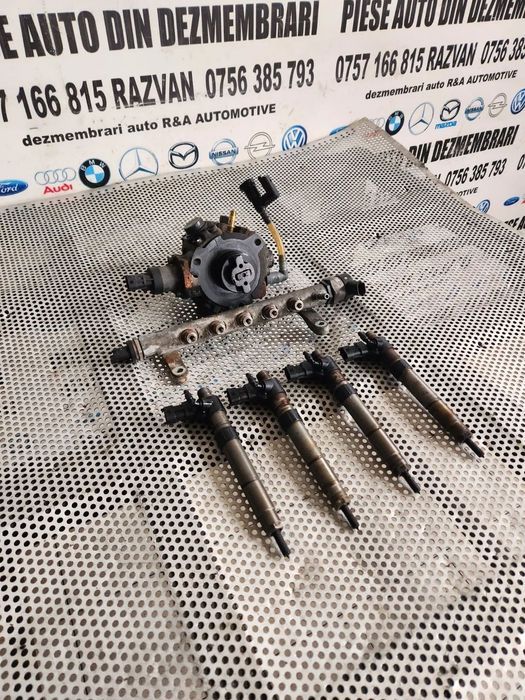 Kit Injectie Injectoare Pompa Rampa Peugeot 2.2 Diesel Hdi 407 607 4007 Citroen C5 C6 C8 C-Crosser