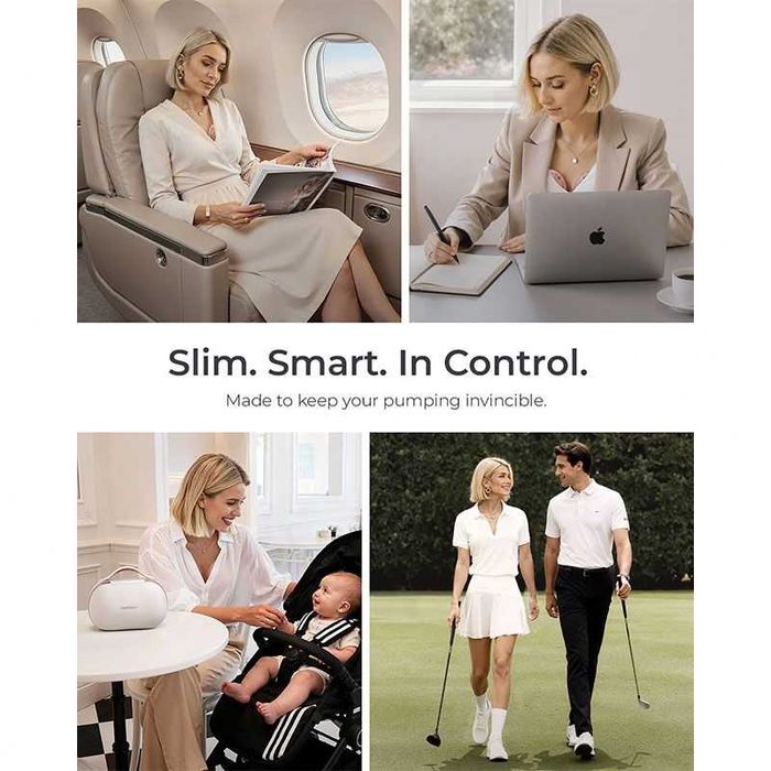 Momcozy Air 1 Ultra-slim - смарт двойна електрическа помпа за кърма, най-нов и най-висок клас модел
