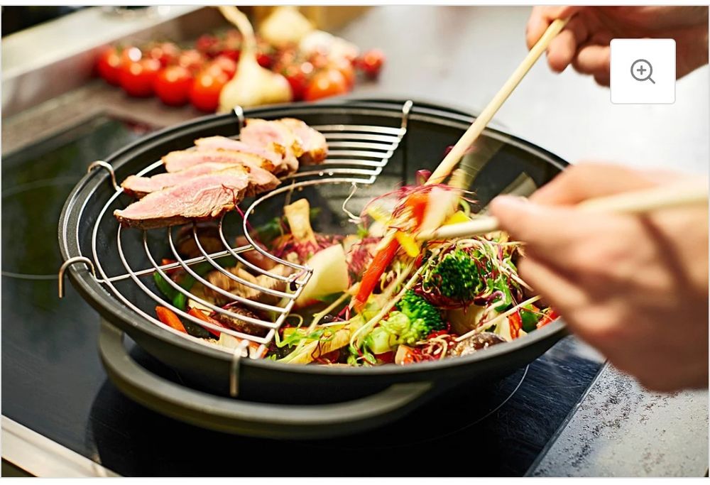 Tigaie Wok Berndes 32 cm cu capac – nouă / sigilată
