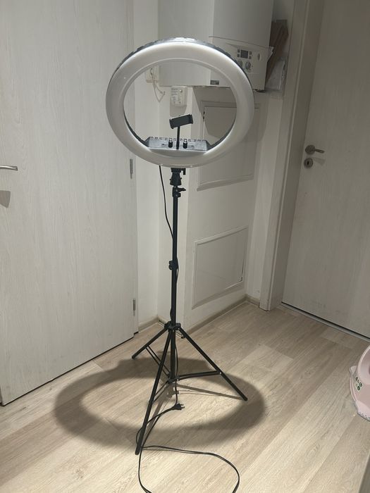 Фото студио комплект – софтбоксове Dynaphos + Ring Light + фон