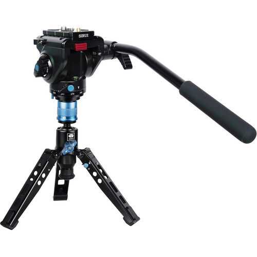 Monopod Sirui P-325FL 5-Section Carbon Fiber  with VA-5 Compact Video