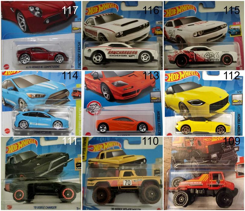 Метални колички Hot Wheels Хот Уиилс в мащаб 1:64 От различни години 1