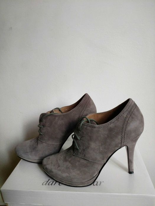 Botine cu toc stiletto din piele naturala marimea 37