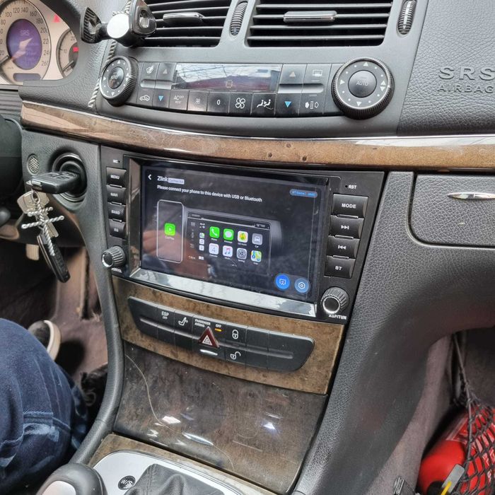 Navigatie Android Carplay Mercedes E class w211 Waze Youtube