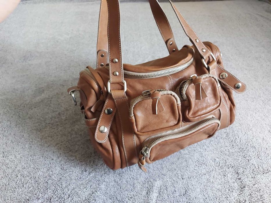 Кожена чанта в цвят коняк/кафяво от Liebeskind Berlin + dust bag