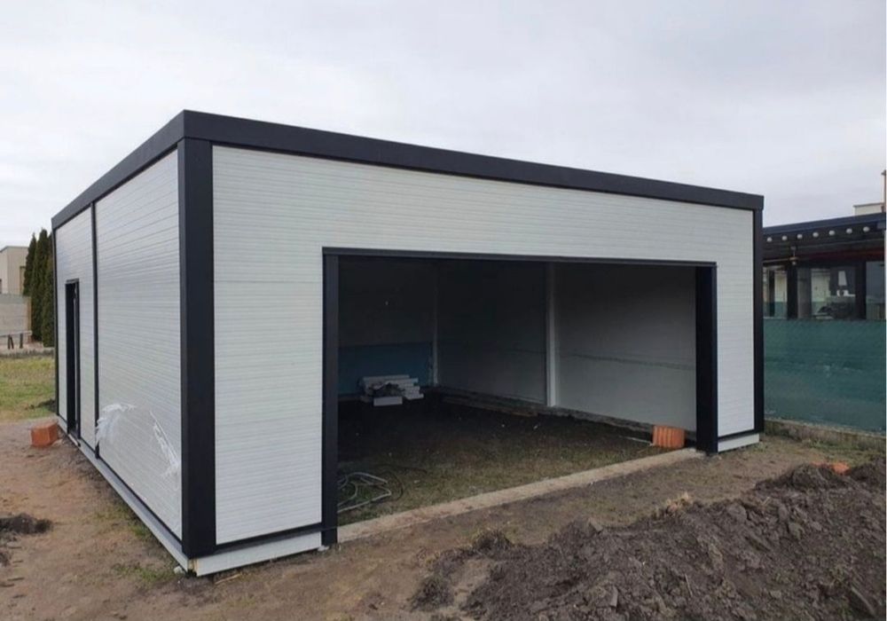 Garaje auto pe structura metalica