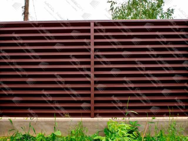 Забор жалюзи еврожалюзи