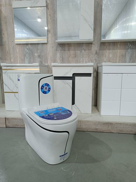 Тумба унитаз зеркало комплект