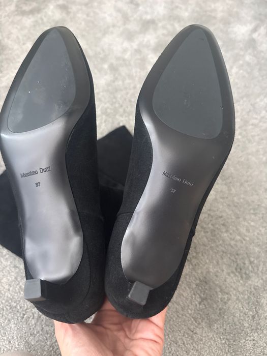 Велурени ботуши Massimo Dutti