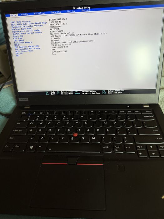 Vand laptop lenovo T495s Ryezn 7 pro 3700U
