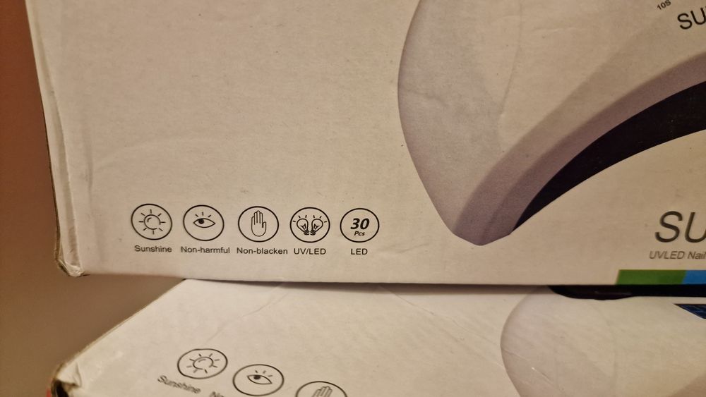 UV/LED лампа за гел лак със стойка за телефон и таймер