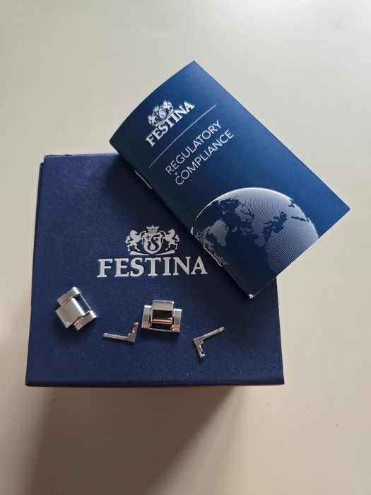Festina Classics watch F20511/3 blue steel strap, men