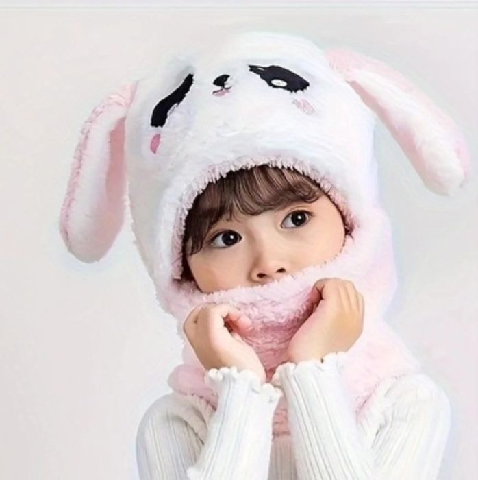 Зимняя милая плюшевая шапка для детей