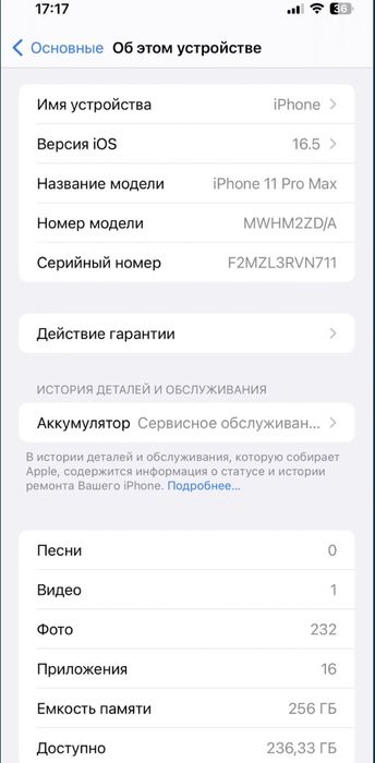 Iphone 11 pro max 256 tali