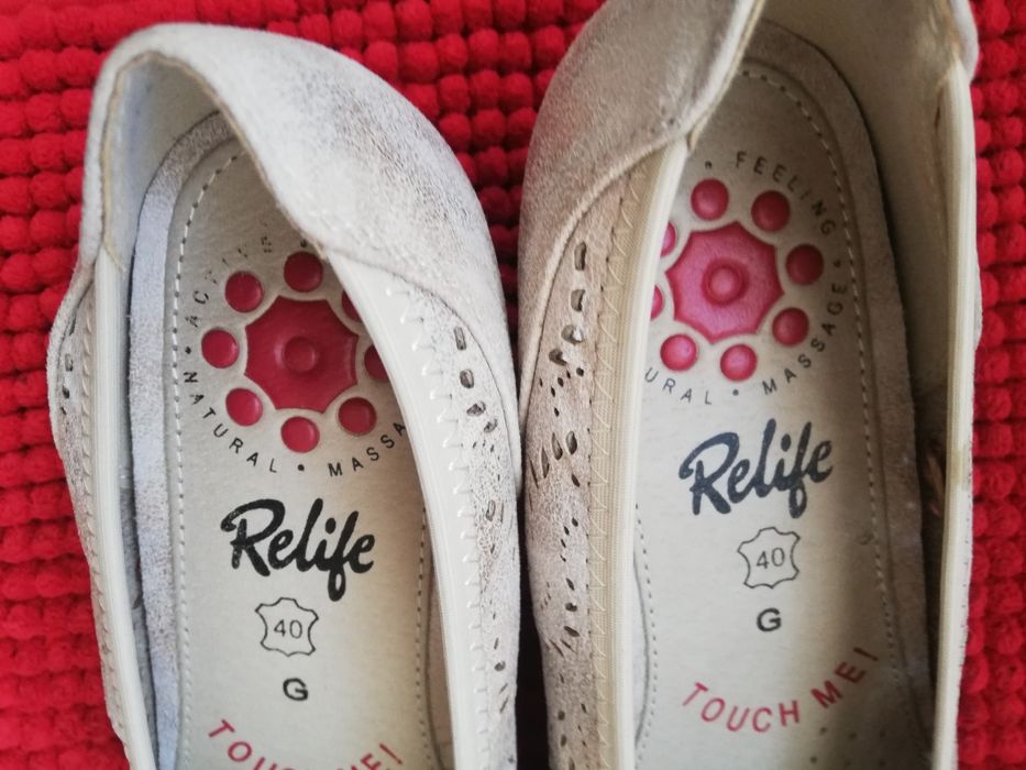 Pantofi noi piele nr 40 Relife damă