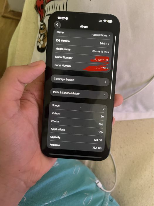 Iphone 14 plus 128 GB blue dark