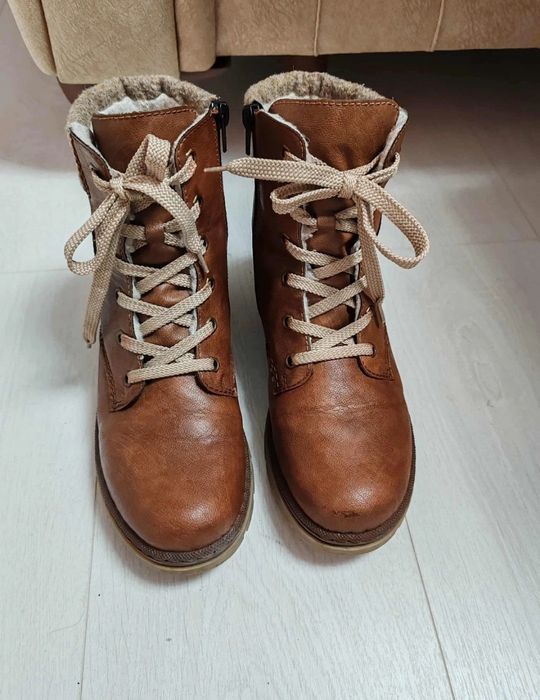 Ghete piele naturală Rieker