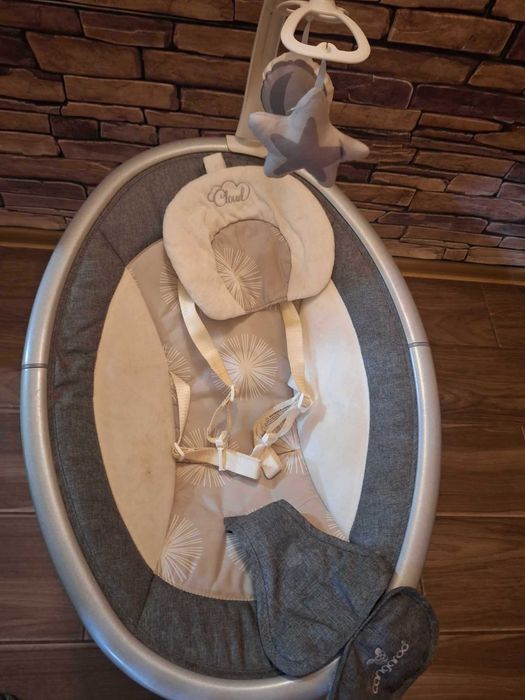 Бебешка люлка Cangaroo Cloud Touch сива