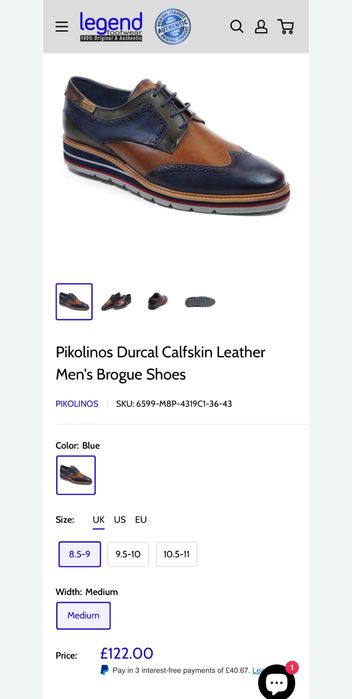 Pantofi bărbați PIKOLINOS Durcal – piele naturală, noi